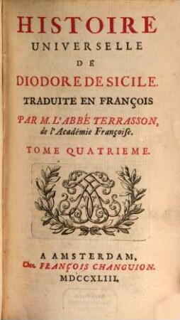 Histoire Universelle De Diodore De Sicile, 4