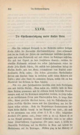 406-432 Die Christenverfolgung unter Kaiser Nero
