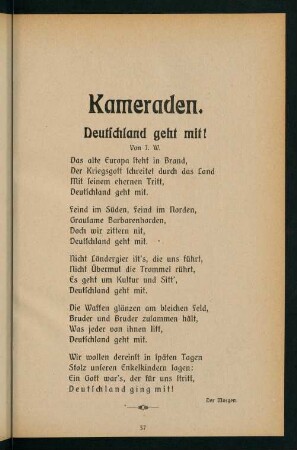 37-43, Kameraden