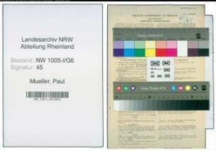 Entnazifizierung Paul Mueller , geb. 25.01.1909 (Musiklehrer)