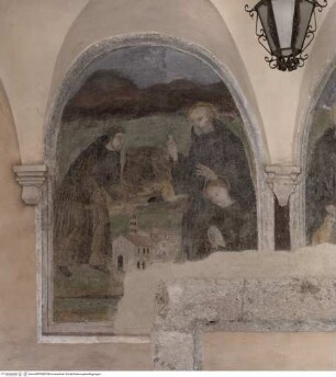 Drei Szenen aus dem Leben des heiligen Benedikt