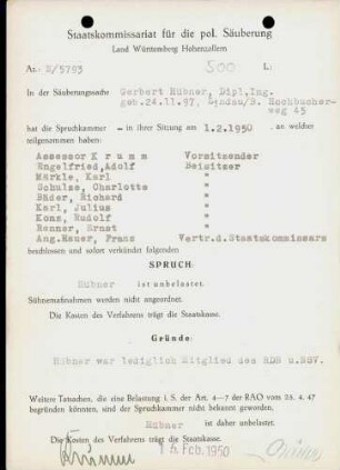 Hübner, Gerbert