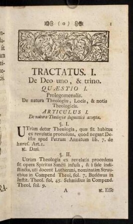 1-32, Tractatus I