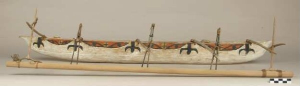 Model of an outrigger boat