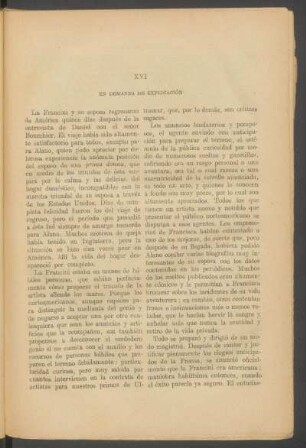 XVI - En demanda de explicación