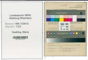 Entnazifizierung Maria Goetting , geb. 04.03.1888 (Gesundheitspflegerin)