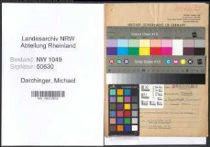 Entnazifizierung Michael Darchinger , geb. 25.05.1896 (Verwaltungsangestellter)