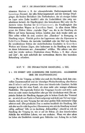 Kap. V. Die Dramatische Handlung, 2. Teil