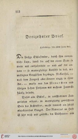 Dreizehnter Brief