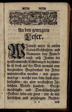 An den geneigten Leser