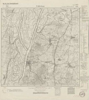 2852 (alte Nr.: 1405) Fiddichow, Meßtischblatt (4cm - Karte)