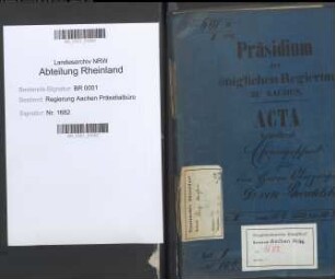 von Bardeleben, Reg. Präsident Ehrengeschenk f. d. Oberpräsidenten v.B. Bd. 2