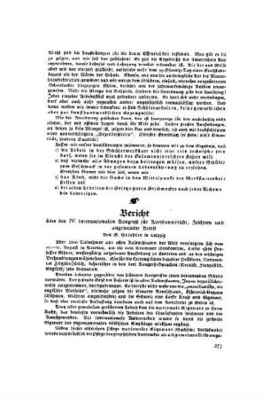 Bericht : über den IV. internationalen Kongreß für Kunstunterricht, Zeichnen und angewandte Kunst