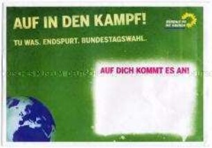 Briefumschlag mit Wahlwerbung von Bündnis 90/Die Grünen zur Bundestagswahl 2009