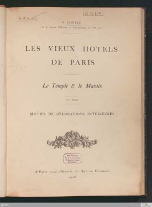 1. série: Motifs de décorations intérieures
