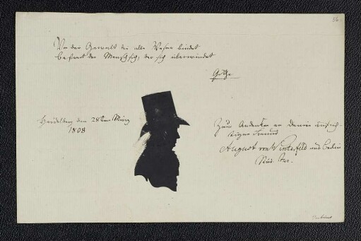 August von Winterfeldt. – Heidelberg, 28.03.1808