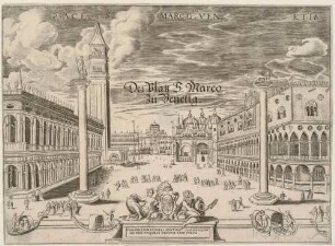 Der Markusplatz in Venedig von Süden