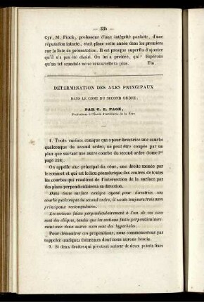 Détermination des Axes proncipaux.