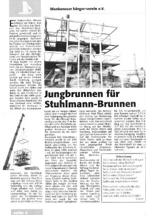 Jungbrunnen für Stuhlmann-Brunnen