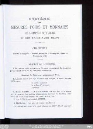 I. Mesures De Longueur.