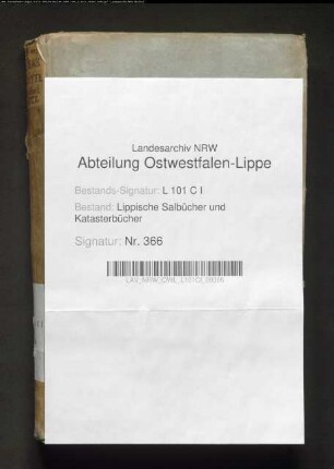 Salbuch des Amtes Brake von 1721, Bd. 8