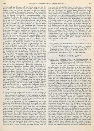 113-114 [Rezension] Gunkel, Hermann, Genesis