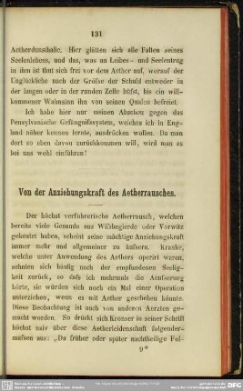 Von der Anziehungskraft des Aetherrausches