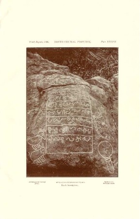 Plate XXXIX. North-central province. Kuda-Galenbindunuvewa. Rock inscription.
