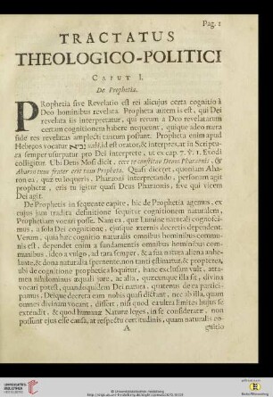 Caput I: De Prophetia