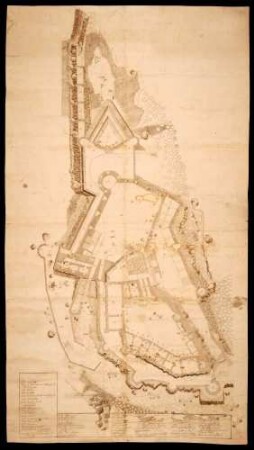 Plan der Festung Hohenurach