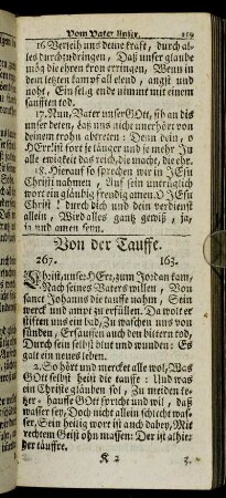 Von der Tauffe.