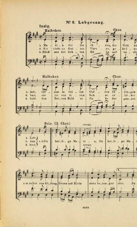 Drei Marienlieder : für Sopran, Alt, Tenor u. Bass mit oder ohne Orgelbegl. ; op. 4