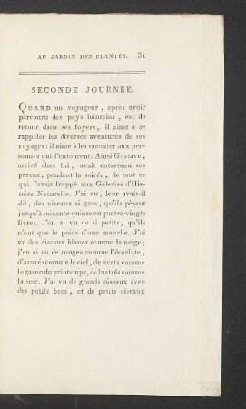 Seconde journée.