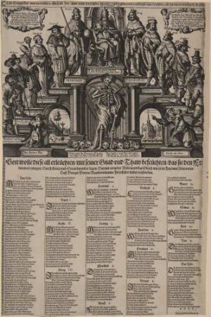 Ein Trapp der vornembsten Staendt, der Welt vom Hoechsten biß zum Niedrigsten, vom niedrigste zum Hoechsten, alle sprechent von dem Friedten