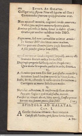 Epistola Ad Galatas.
