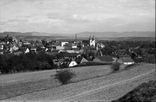 Donaueschingen: Gesamtblick von Westen