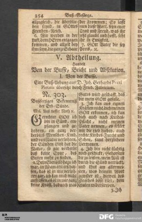 V. Abtheilung. Handelt von der Busse, Beicht und Absolution.