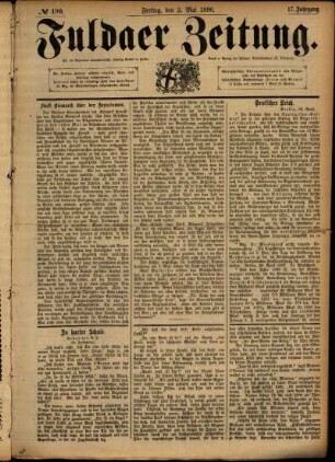 Ausgabe vom Freitag, den 02. Mai 1890.