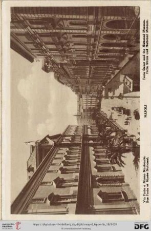 Napoli – Via Foria e Museo Nazionale. – Rue Foria et Musée National. – Foria Street and the National Museum. – Foria Strass und National Museum.