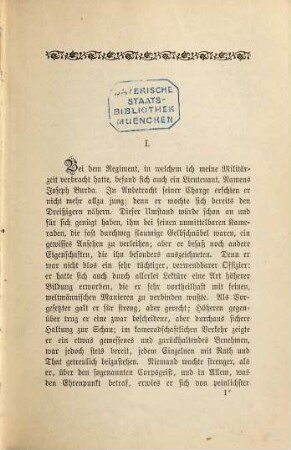 Novellen aus Oesterreich : erste Ausgabe in zwei Bänden, 2. Lieutenant Burda