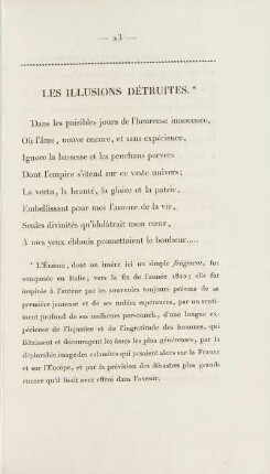 Les Illusions Détruites