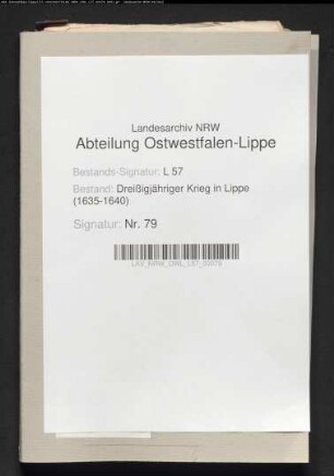 Kriegsdrangsale und Klagen des Amtes Sternberg