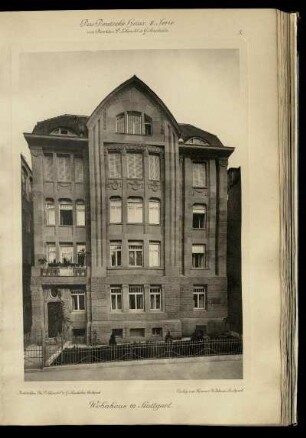 Wohnhaus in Stuttgart.