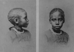 Mädchenportrait : Portrait eines Mädchens im Profil und frontal