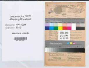 Entnazifizierung Jakob Wermes, geb. 24.05.1907 (Landwirt)