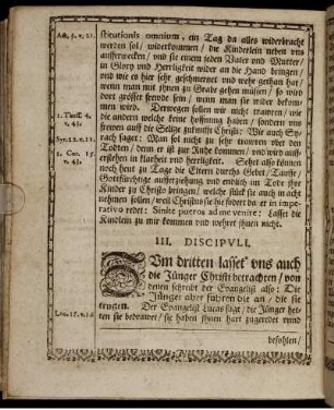 III. Discipuli