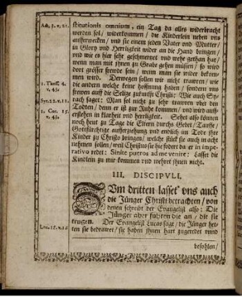 III. Discipuli
