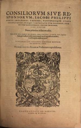 Consiliorum Sive Responsorum, Iacobi Philippi Portii ... Libri Quatuor
