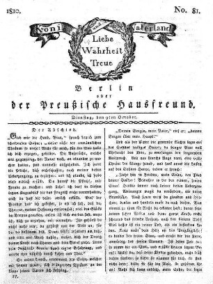 No. 81., 9ten October 1810