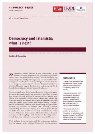 Democracy and Islamists : what is next?